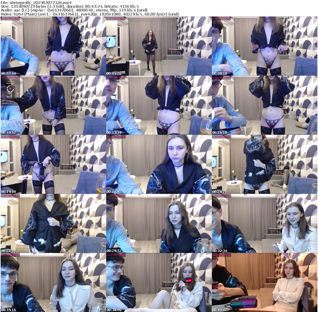 Preview thumb from shrimprolls on 2023-03-07 @ bongacams