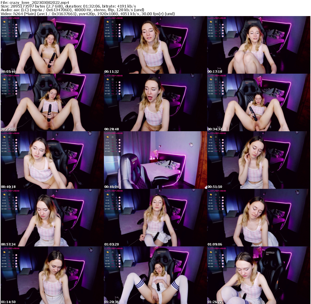 Preview thumb from crazy_love on 2023-03-08 @ bongacams