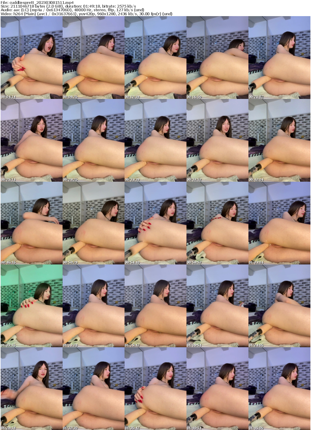 Preview thumb from cuddliesprett on 2023-03-08 @ bongacams