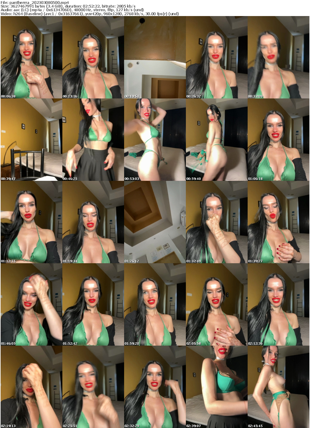 Preview thumb from pantherrra on 2023-03-08 @ bongacams