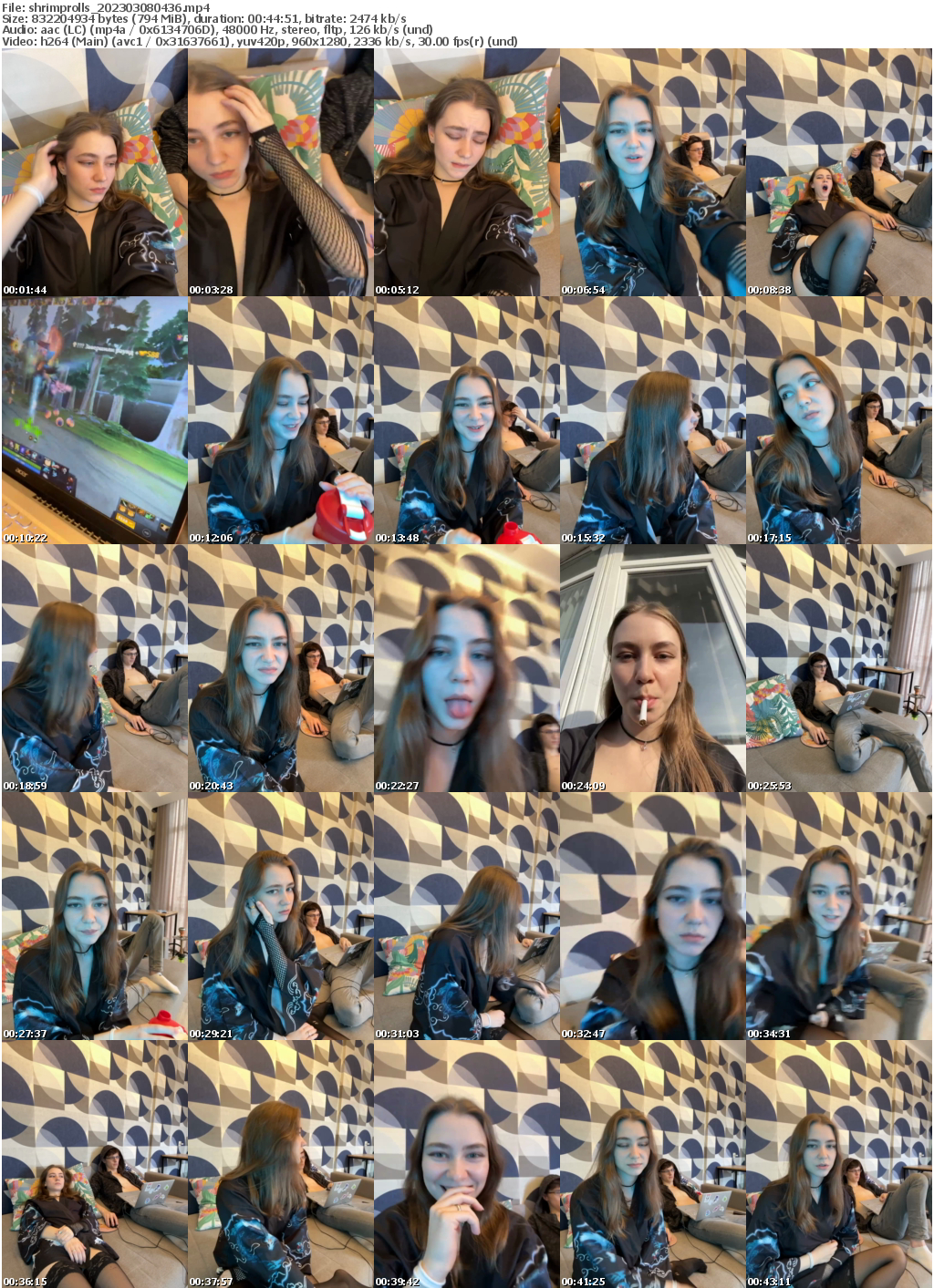 Preview thumb from shrimprolls on 2023-03-08 @ bongacams