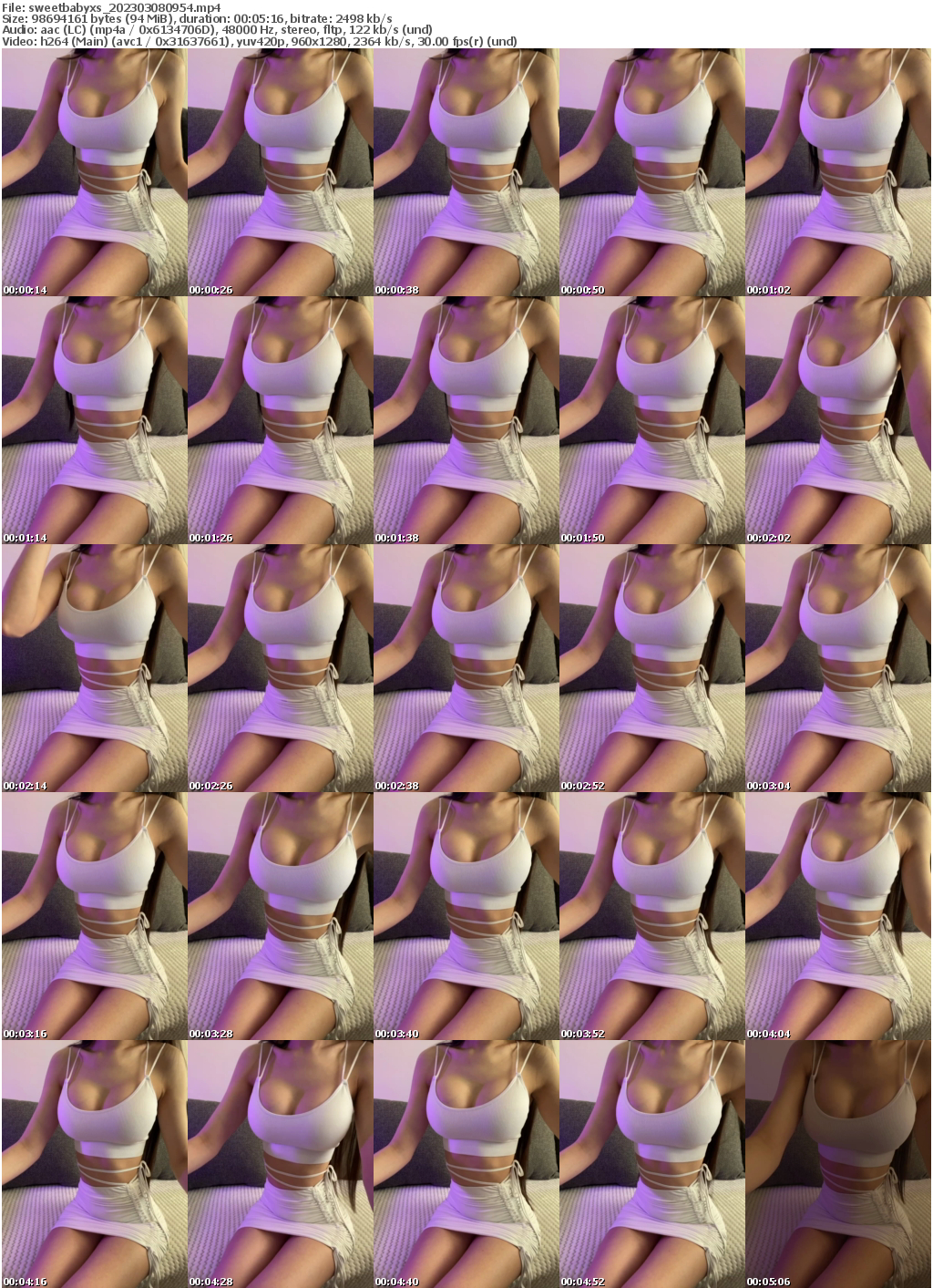 Preview thumb from sweetbabyxs on 2023-03-08 @ bongacams