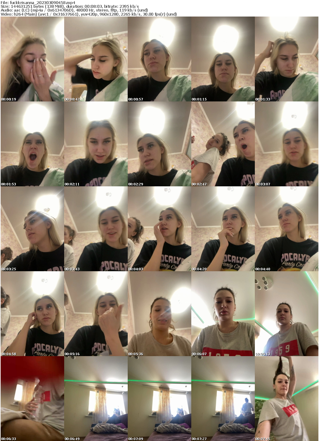 Preview thumb from fuckkrisanna on 2023-03-09 @ bongacams