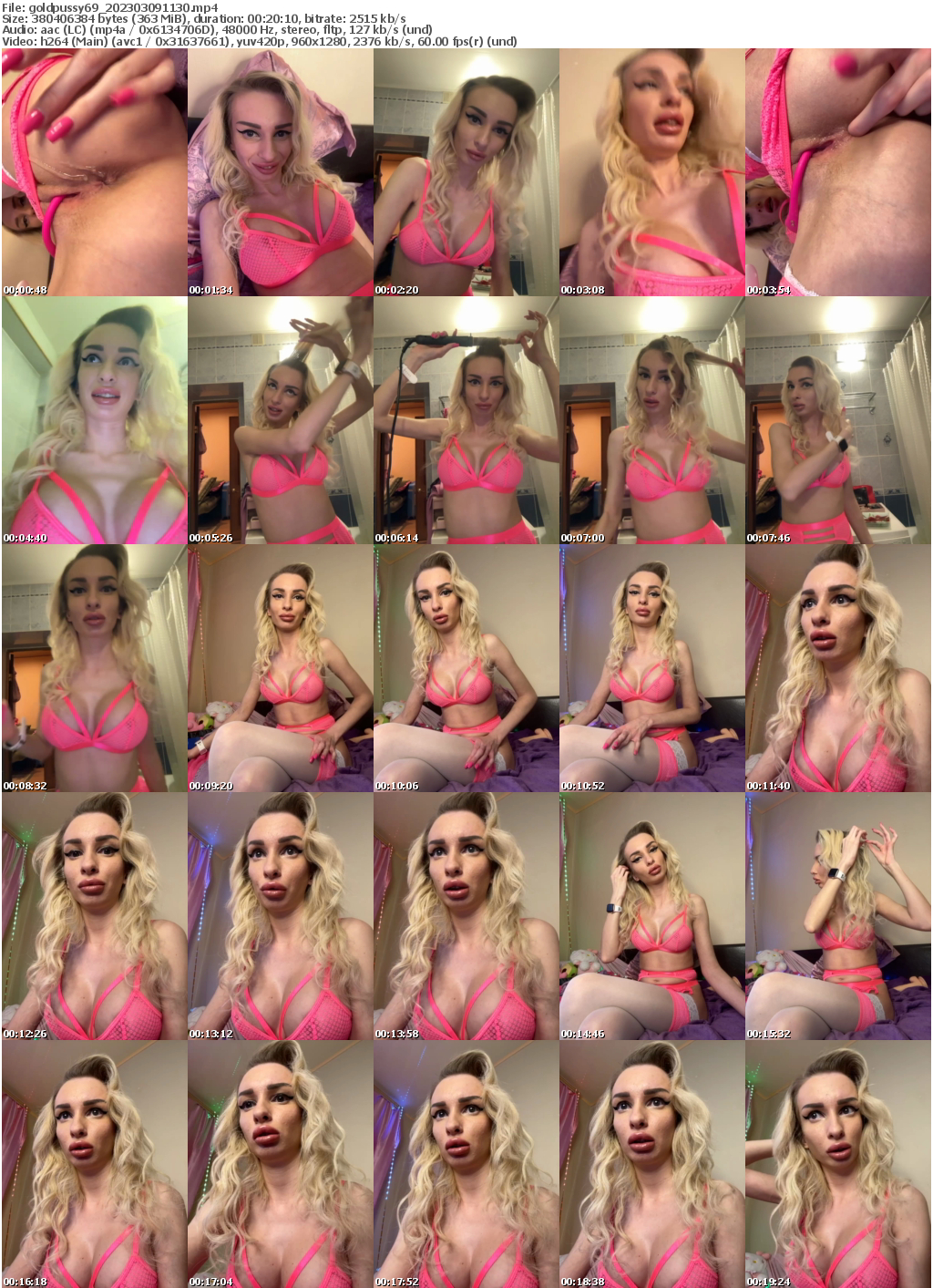 Preview thumb from goldpussy69 on 2023-03-09 @ bongacams