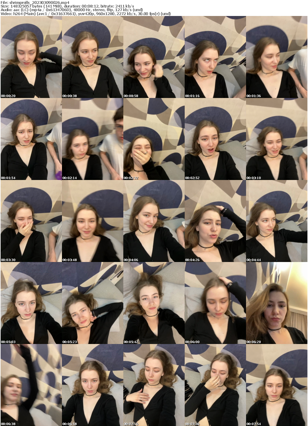 Preview thumb from shrimprolls on 2023-03-09 @ bongacams