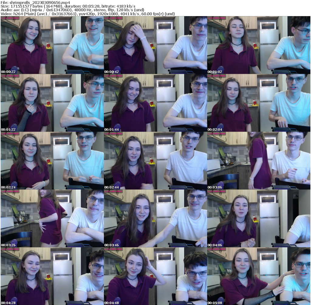 Preview thumb from shrimprolls on 2023-03-09 @ bongacams