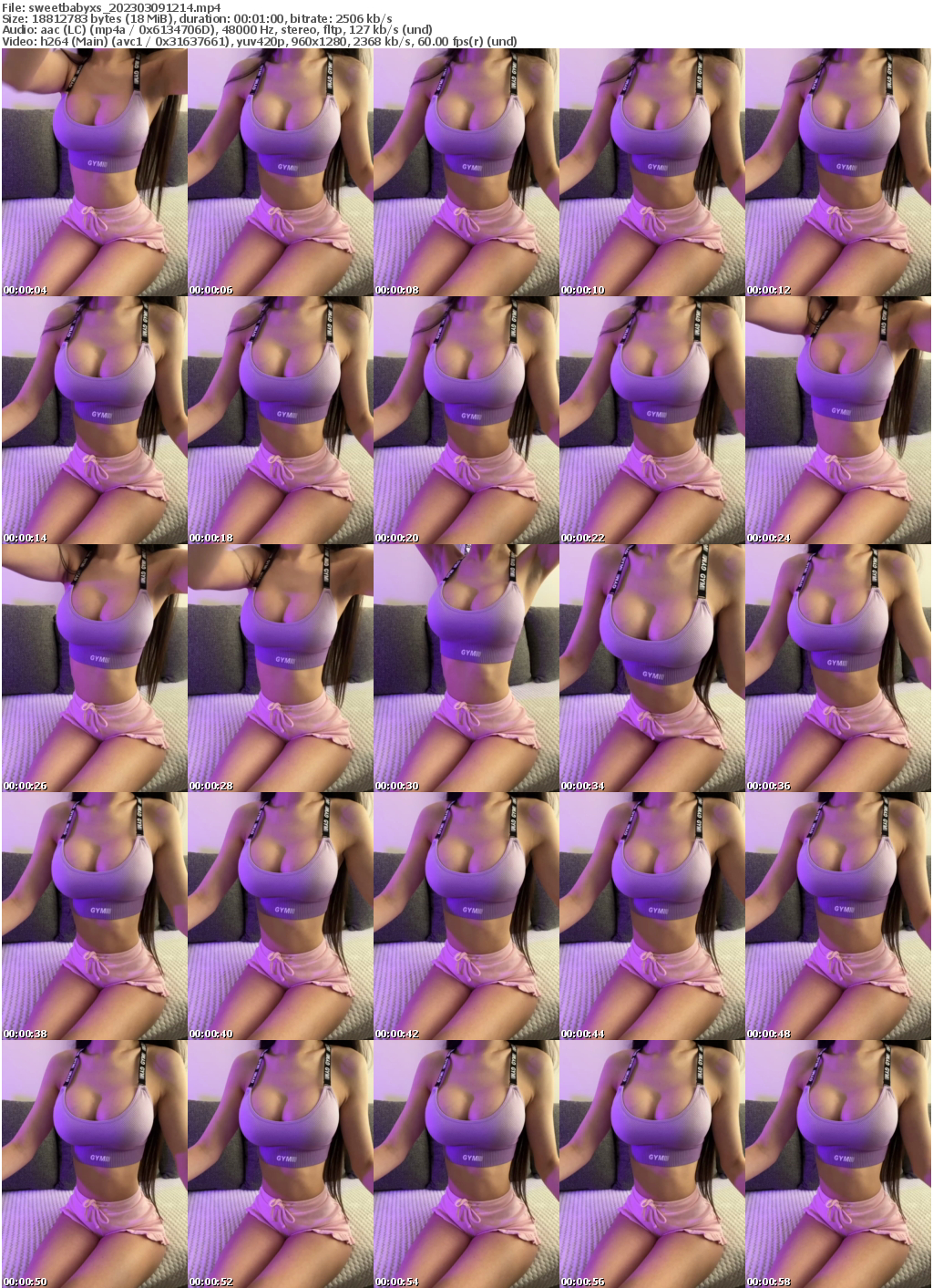 Preview thumb from sweetbabyxs on 2023-03-09 @ bongacams