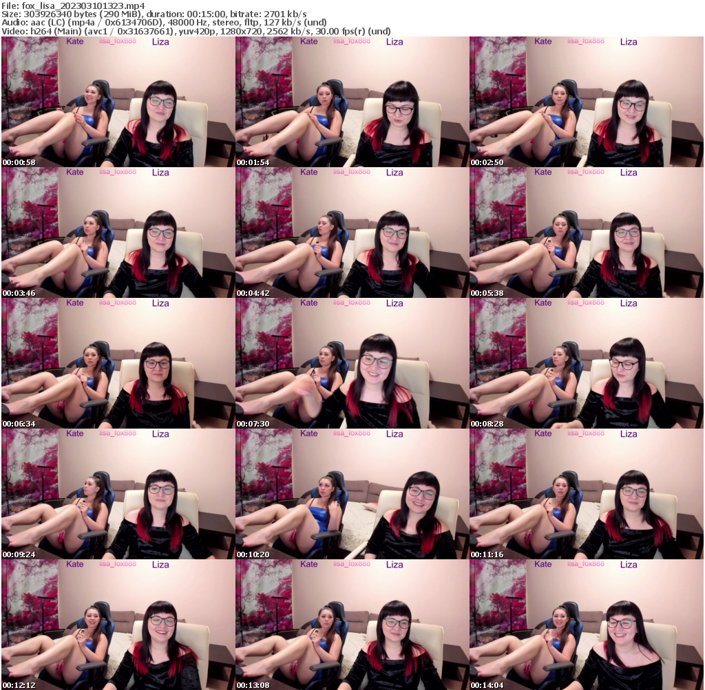 Preview thumb from fox_lisa on 2023-03-10 @ bongacams