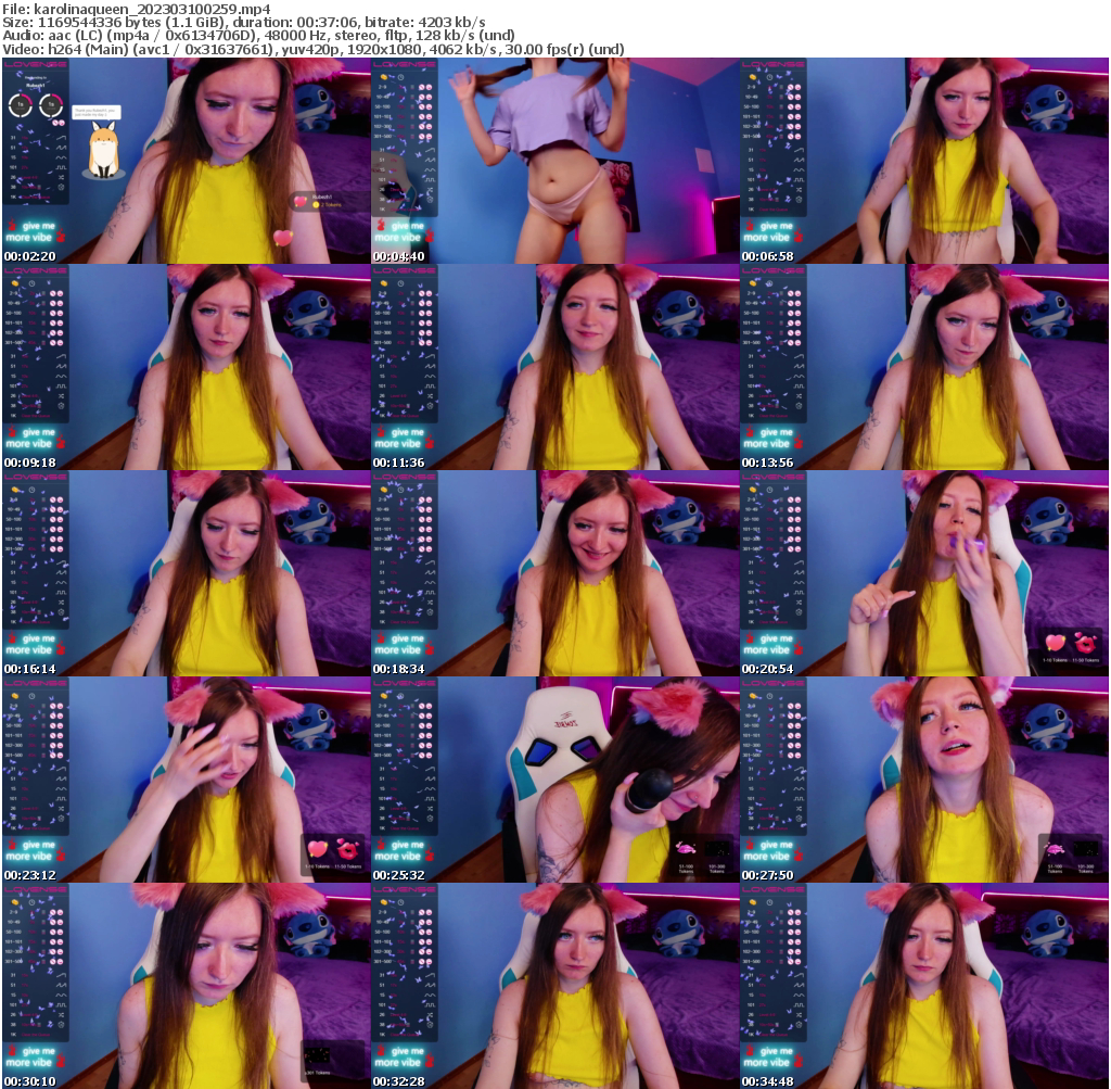 Preview thumb from karolinaqueen on 2023-03-10 @ bongacams