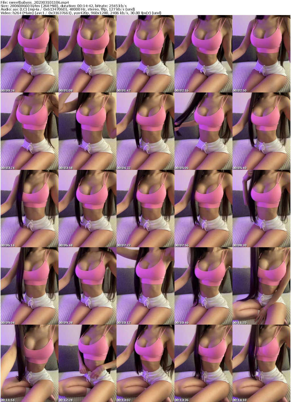 Preview thumb from sweetbabyxs on 2023-03-10 @ bongacams