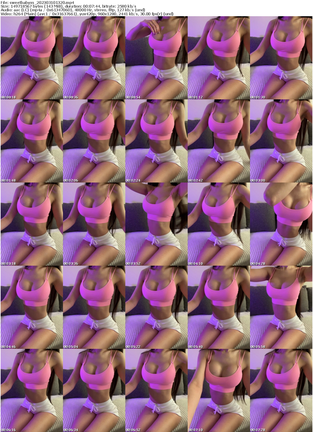 Preview thumb from sweetbabyxs on 2023-03-10 @ bongacams