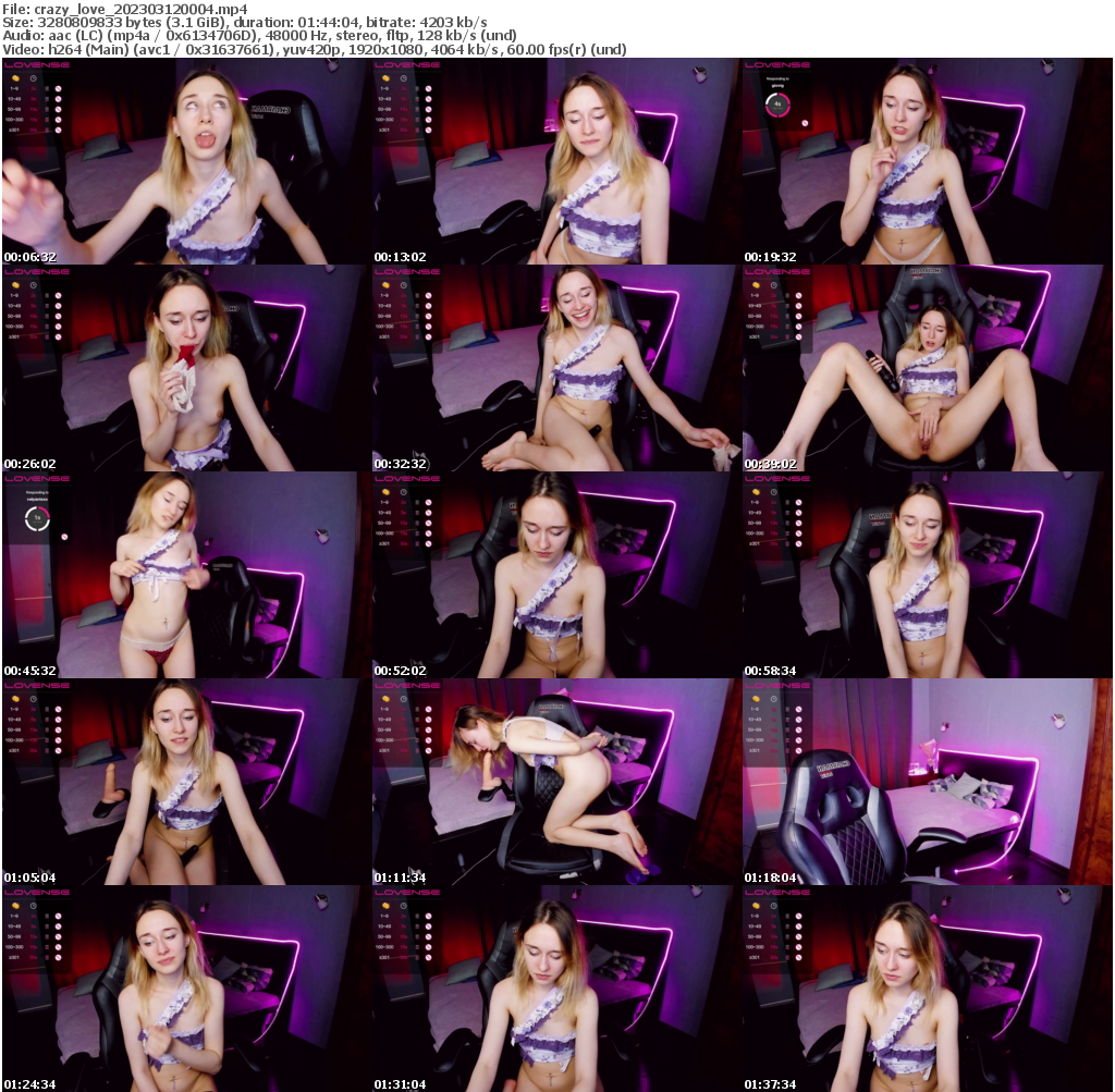 Preview thumb from crazy_love on 2023-03-12 @ bongacams
