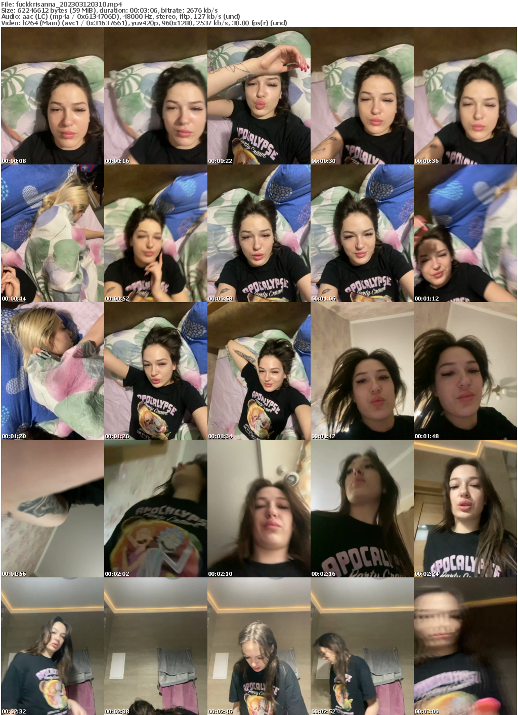 Preview thumb from fuckkrisanna on 2023-03-12 @ bongacams