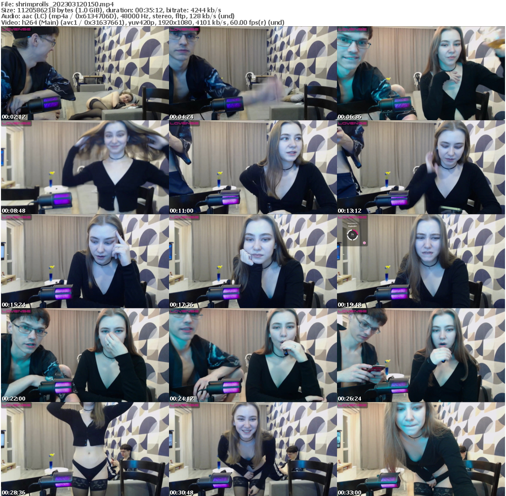 Preview thumb from shrimprolls on 2023-03-12 @ bongacams