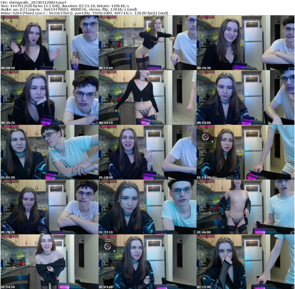 Preview thumb from shrimprolls on 2023-03-12 @ bongacams