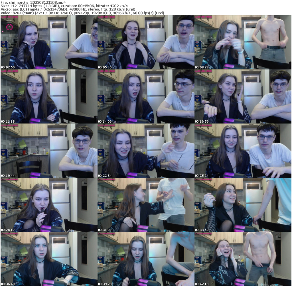 Preview thumb from shrimprolls on 2023-03-12 @ bongacams