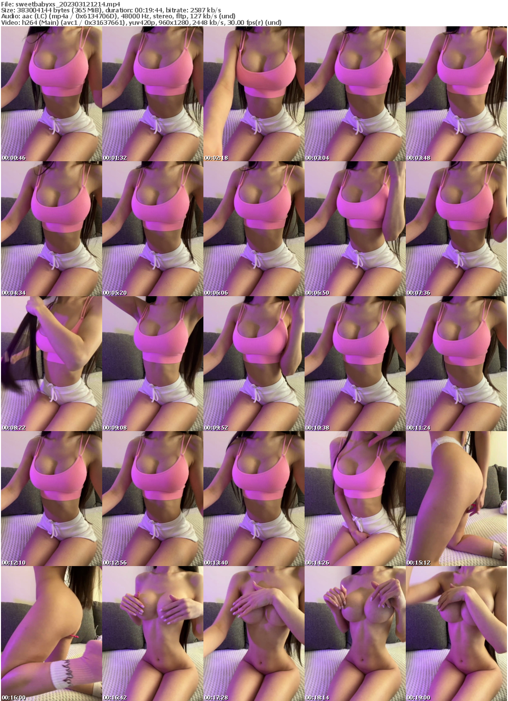 Preview thumb from sweetbabyxs on 2023-03-12 @ bongacams