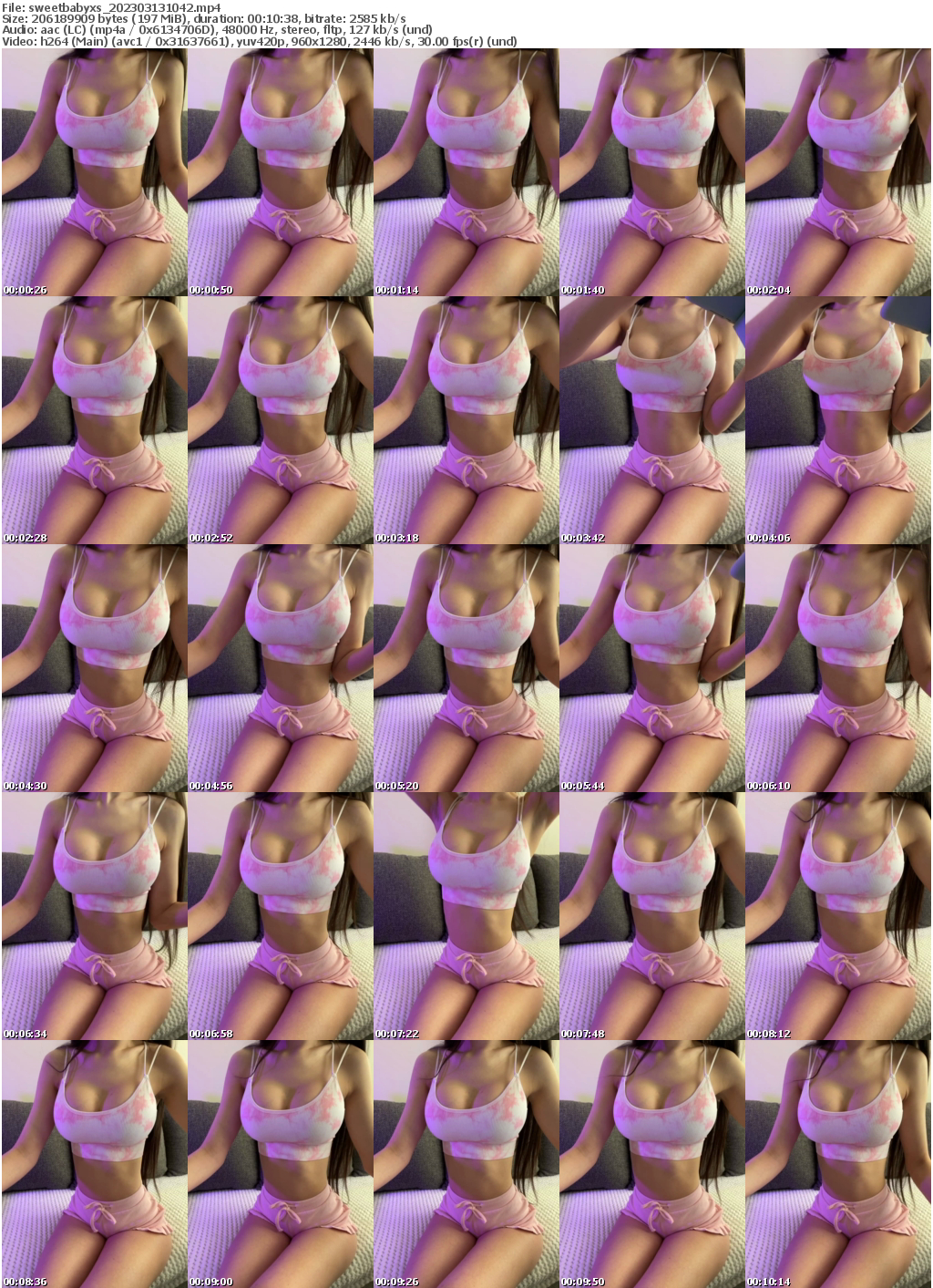 Preview thumb from sweetbabyxs on 2023-03-13 @ bongacams