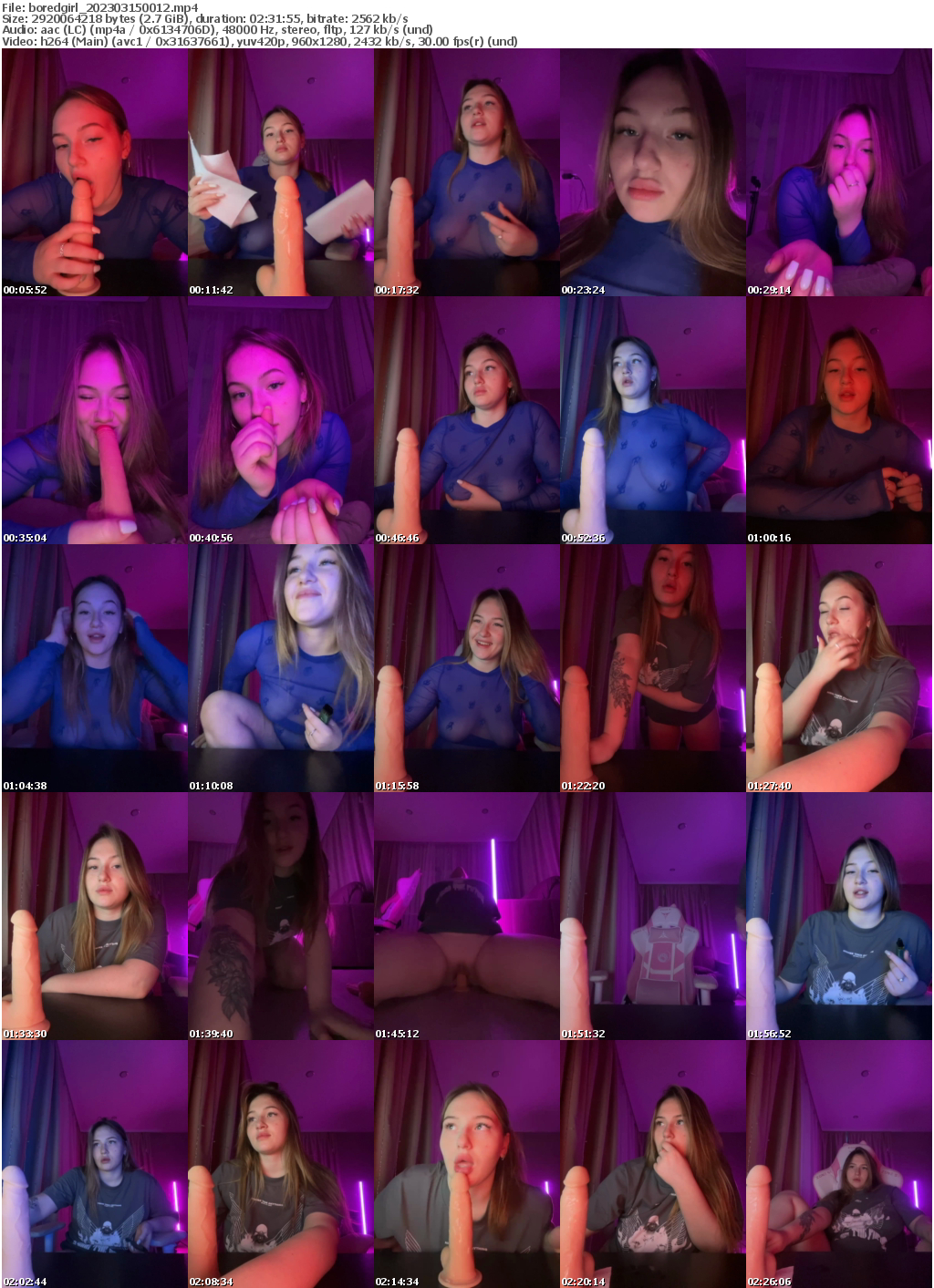 Preview thumb from boredgirl on 2023-03-15 @ bongacams