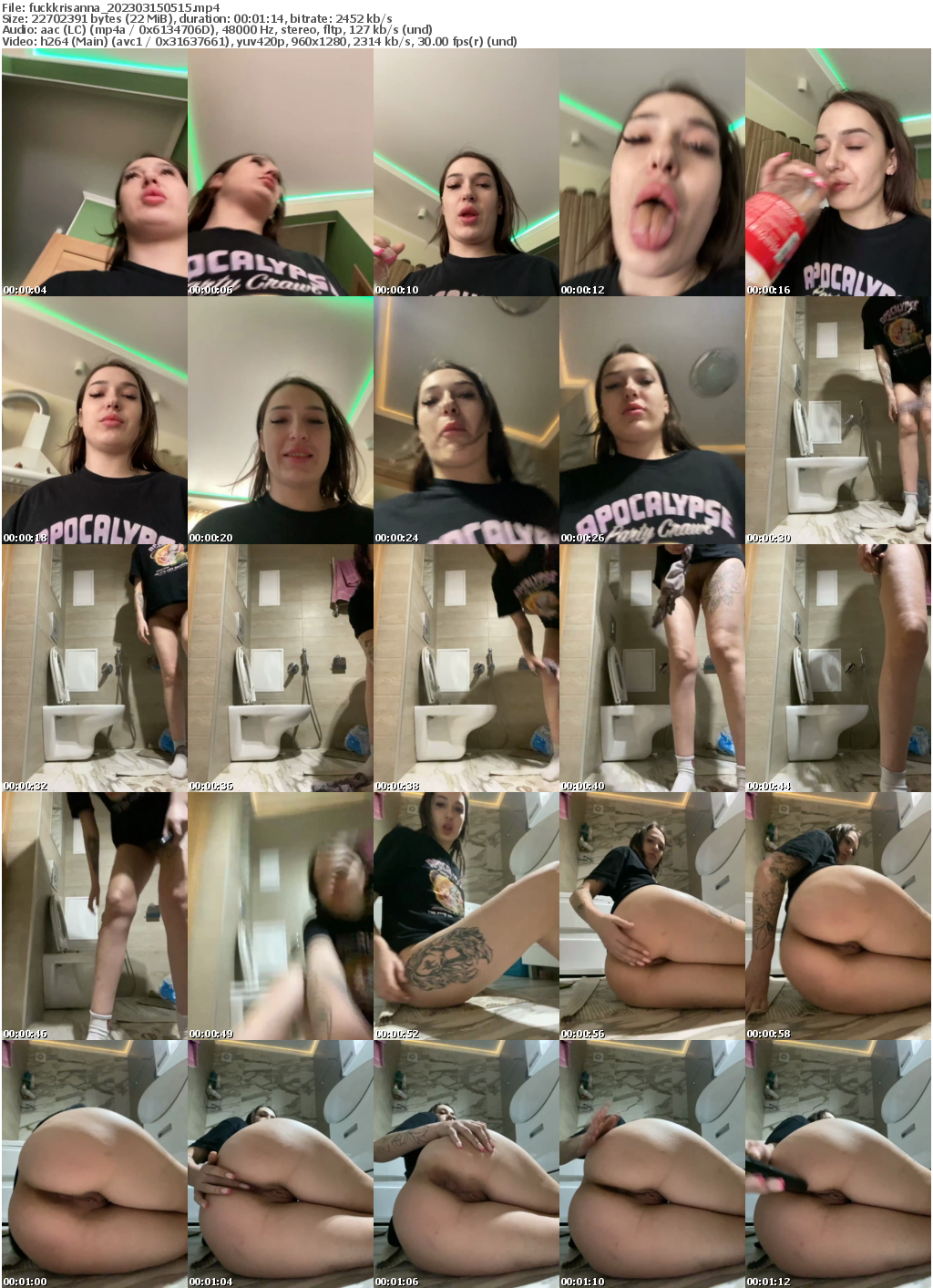 Preview thumb from fuckkrisanna on 2023-03-15 @ bongacams