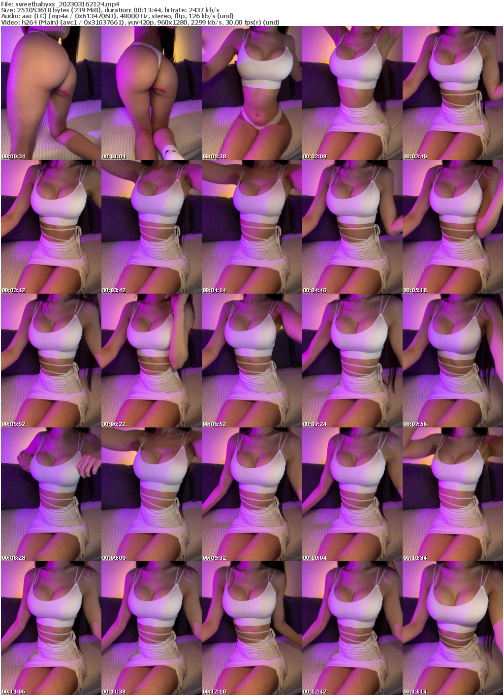 Preview thumb from sweetbabyxs on 2023-03-16 @ bongacams