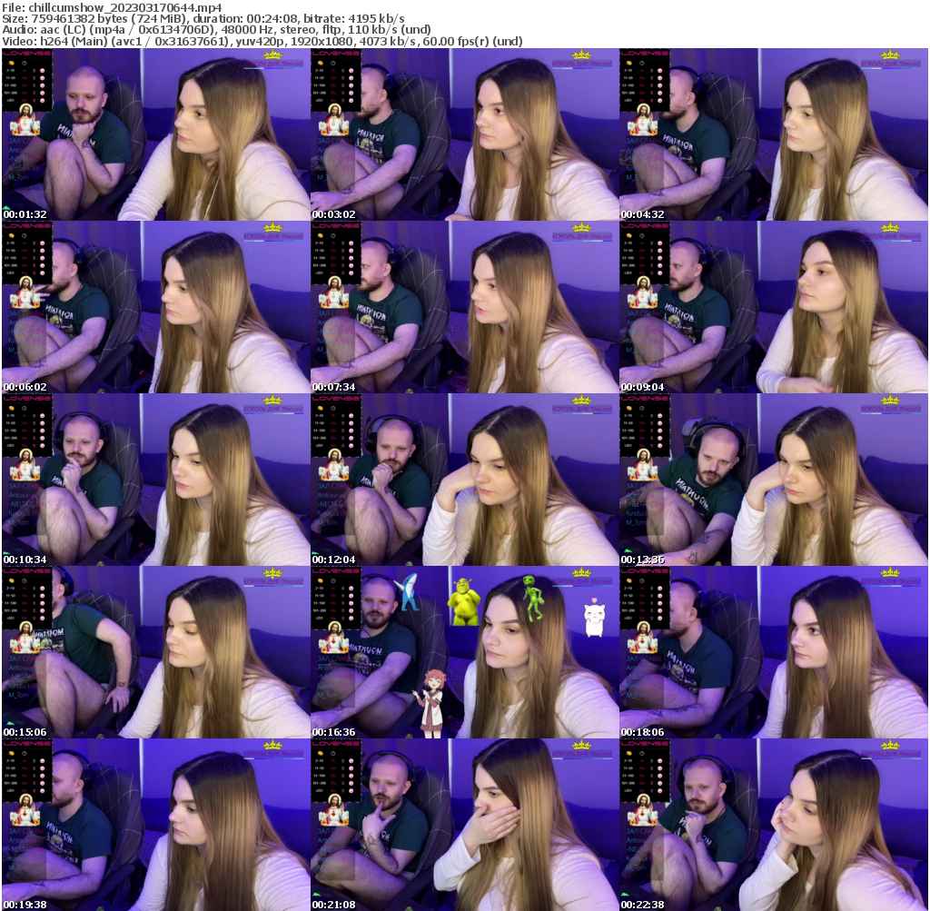 Preview thumb from chillcumshow on 2023-03-17 @ bongacams