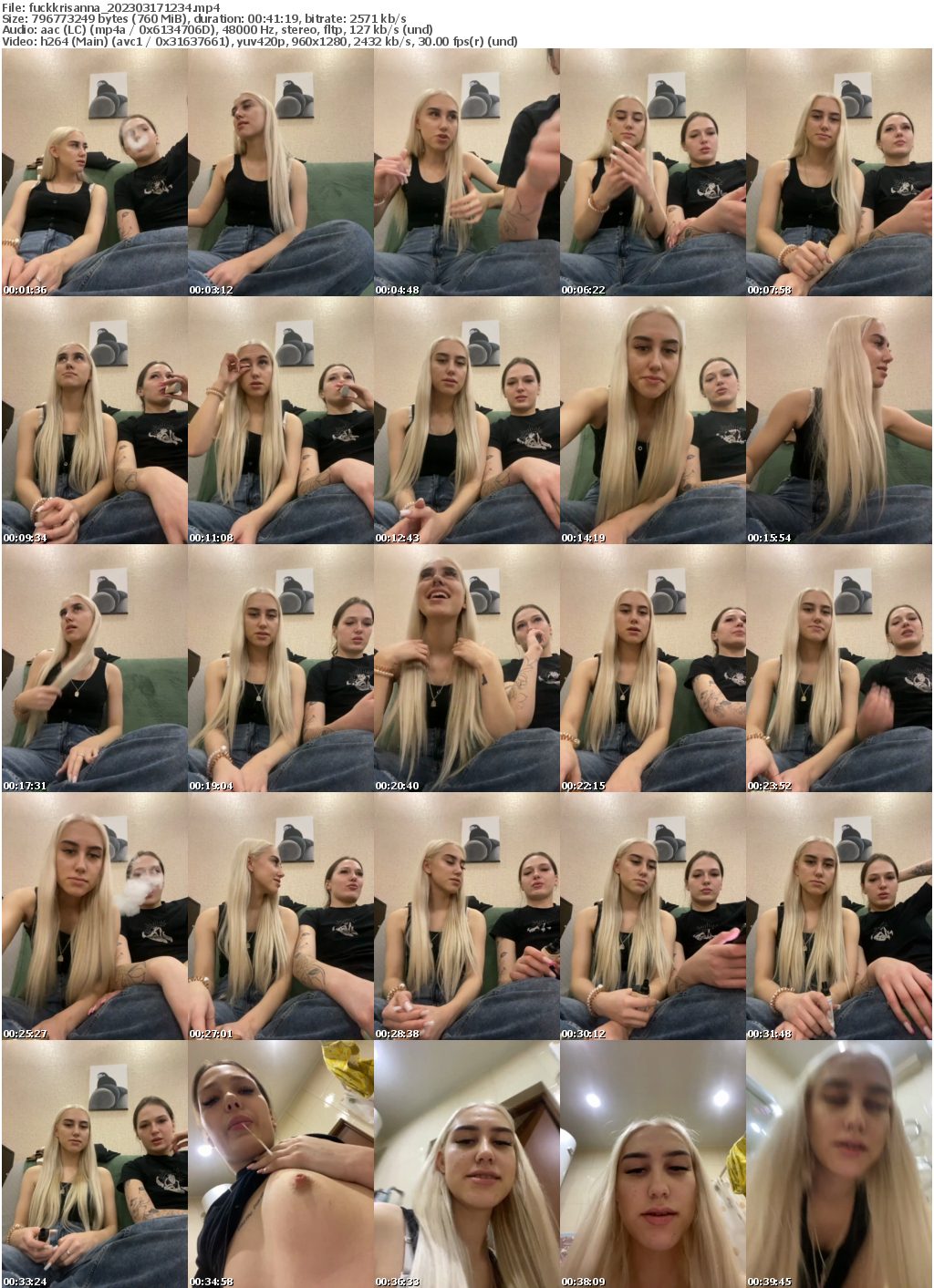 Preview thumb from fuckkrisanna on 2023-03-17 @ bongacams