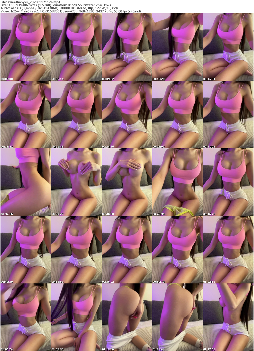 Preview thumb from sweetbabyxs on 2023-03-17 @ bongacams