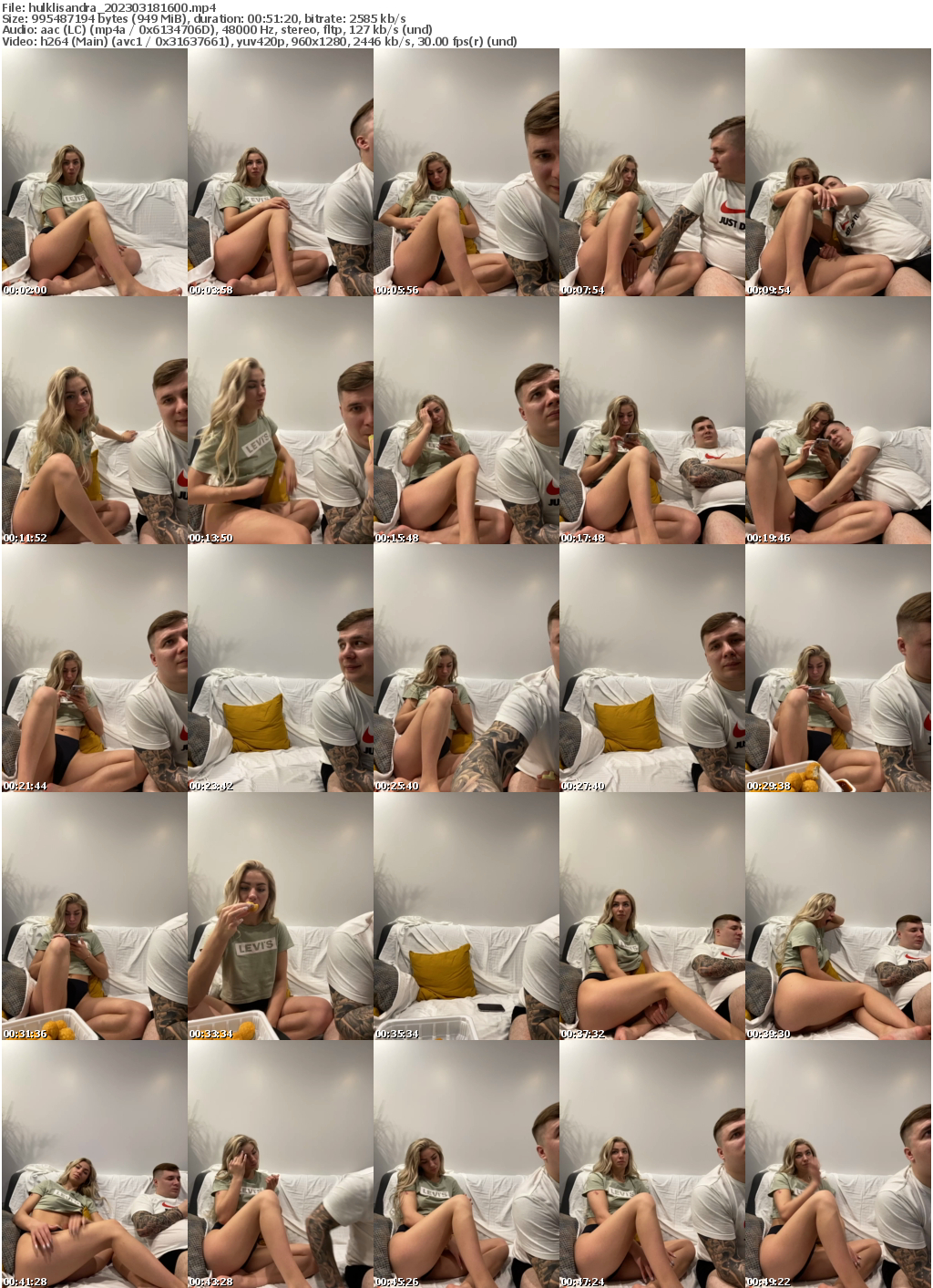 Preview thumb from hulklisandra on 2023-03-18 @ bongacams