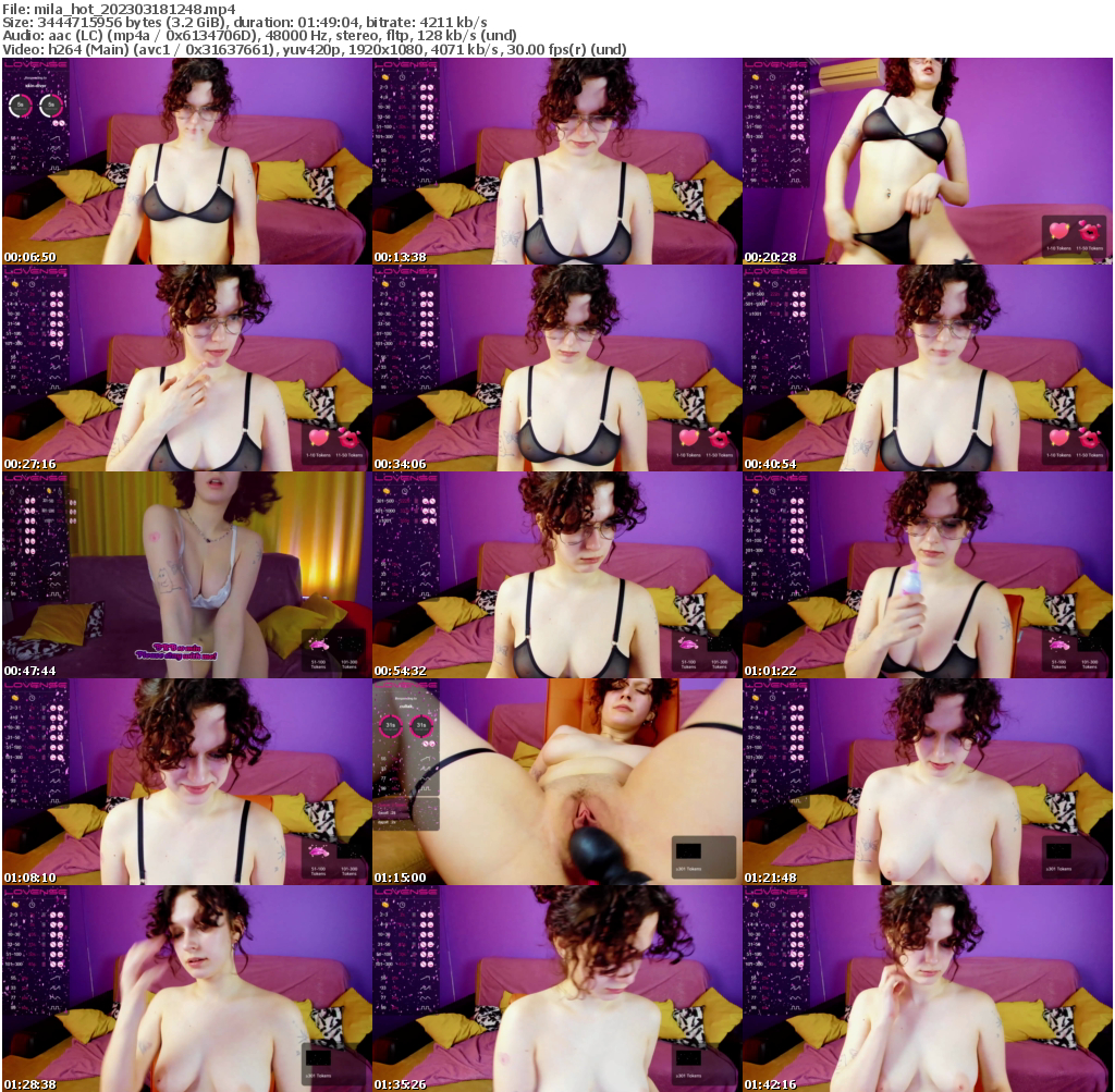 Preview thumb from mila_hot on 2023-03-18 @ bongacams