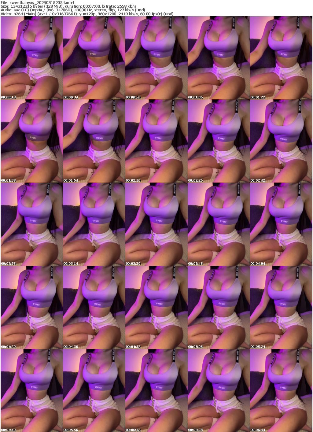 Preview thumb from sweetbabyxs on 2023-03-18 @ bongacams