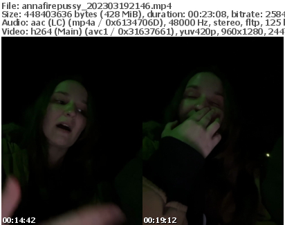 Preview thumb from annafirepussy on 2023-03-19 @ bongacams