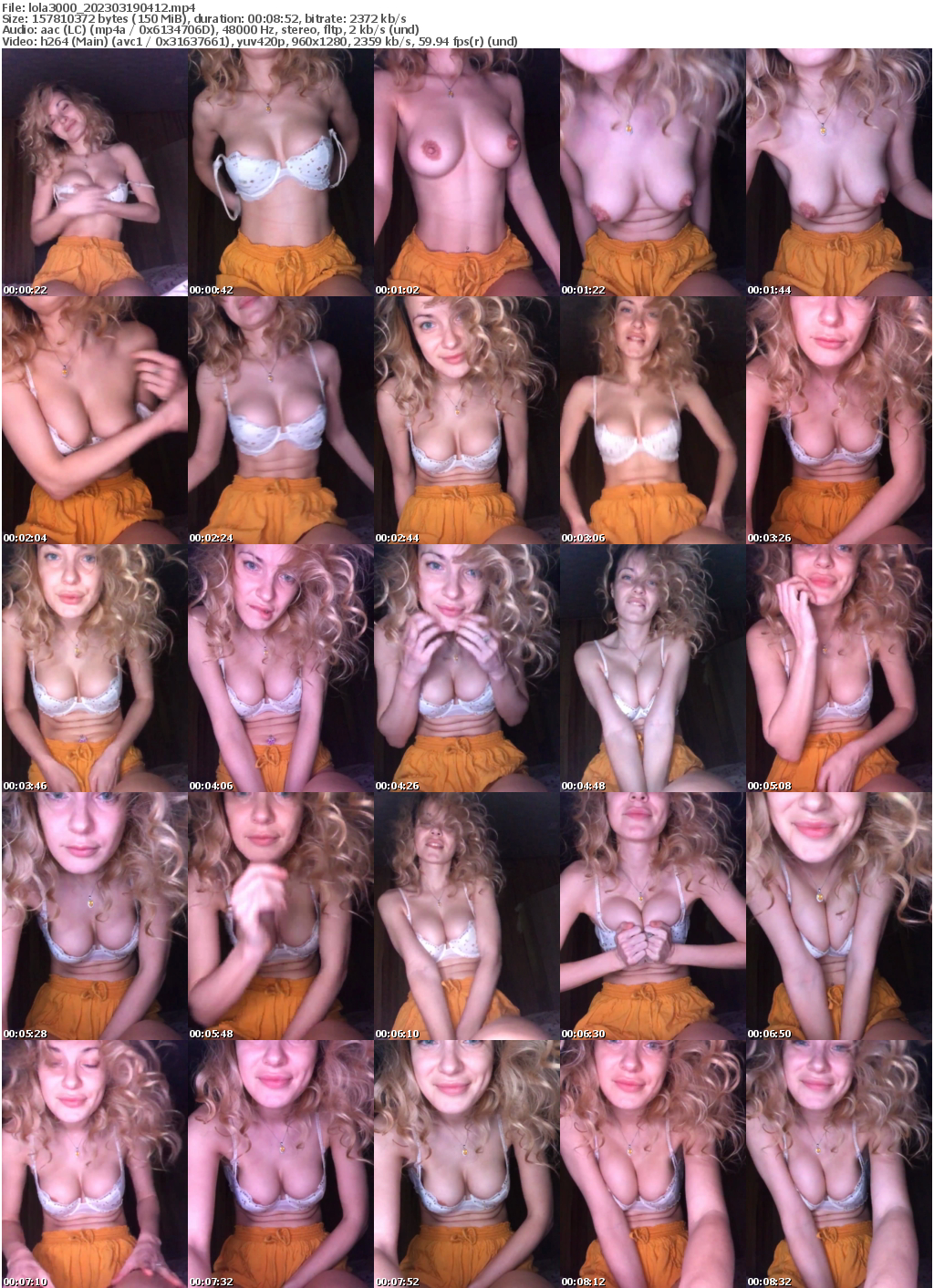 Preview thumb from lola3000 on 2023-03-19 @ bongacams