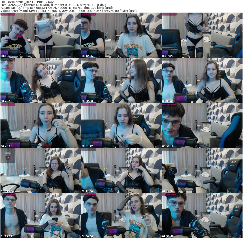 Preview thumb from shrimprolls on 2023-03-19 @ bongacams