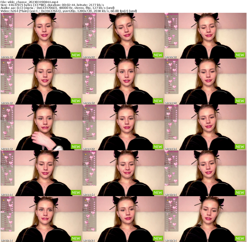 Preview thumb from vikki_cheese on 2023-03-19 @ bongacams