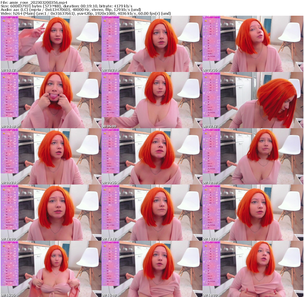 Preview thumb from amie_rose on 2023-03-20 @ bongacams