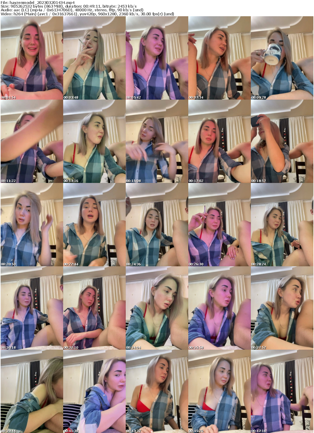 Preview thumb from hayzenmodel on 2023-03-20 @ bongacams