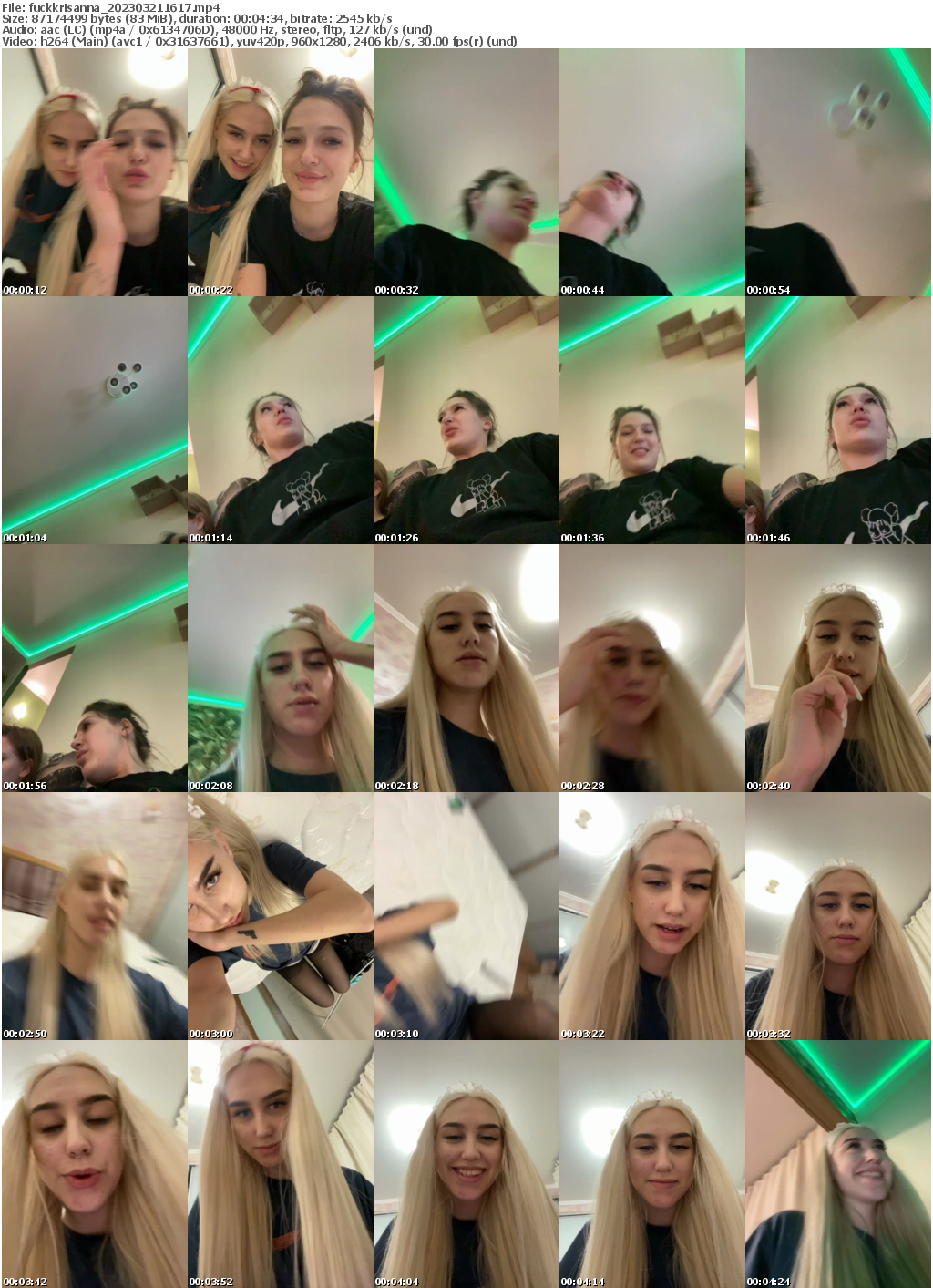 Preview thumb from fuckkrisanna on 2023-03-21 @ bongacams