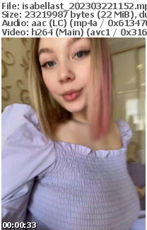 Preview thumb from isabellast on 2023-03-22 @ bongacams