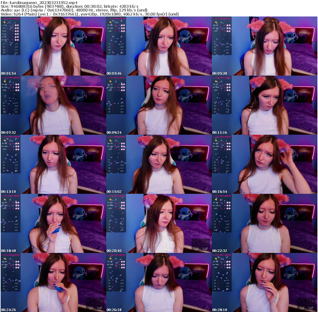Preview thumb from karolinaqueen on 2023-03-23 @ bongacams