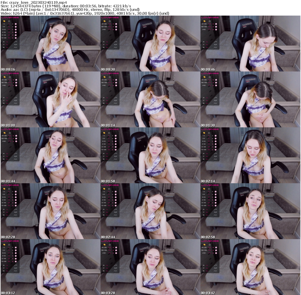 Preview thumb from crazy_love on 2023-03-24 @ bongacams