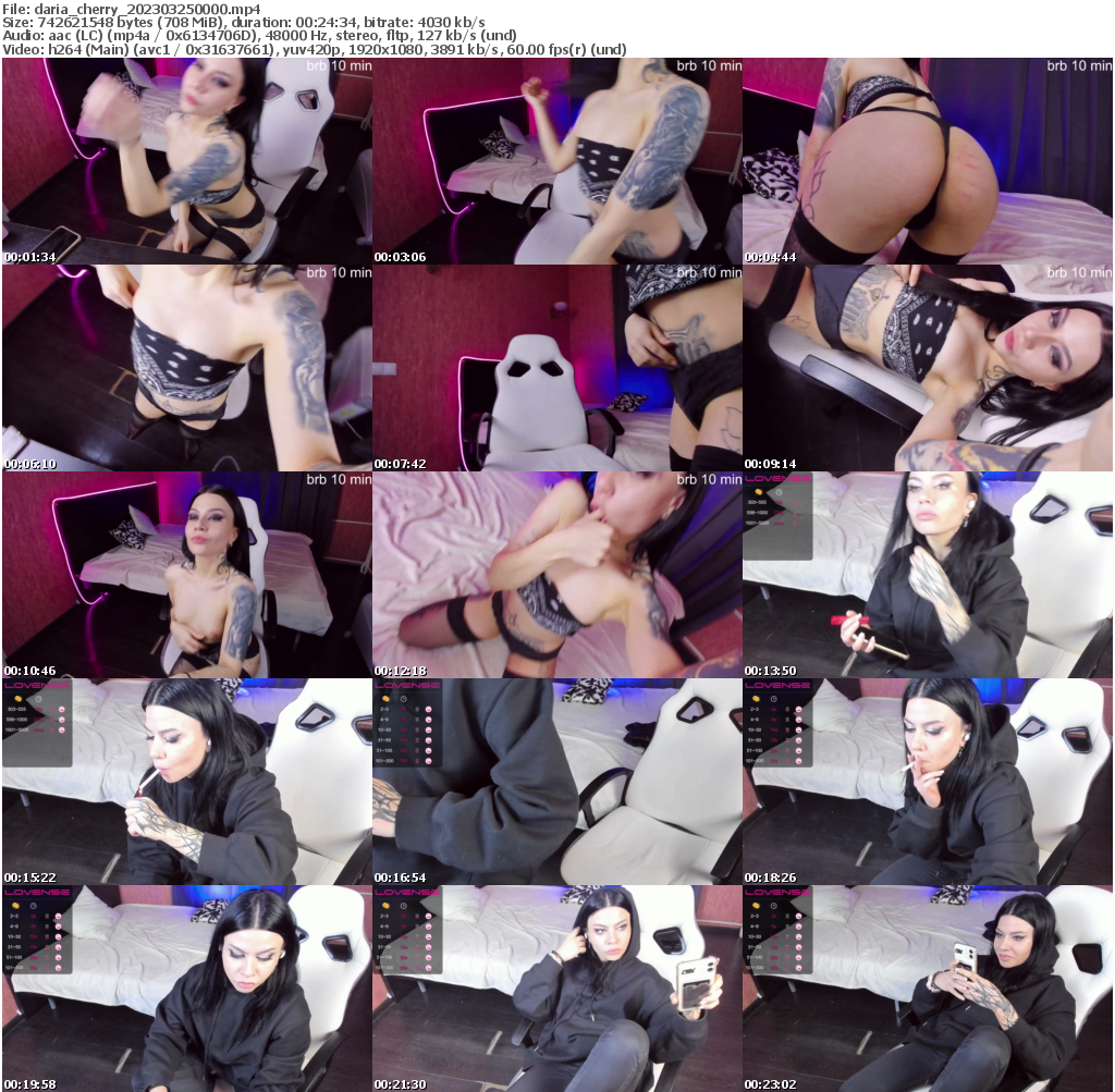 Preview thumb from daria_cherry on 2023-03-25 @ bongacams