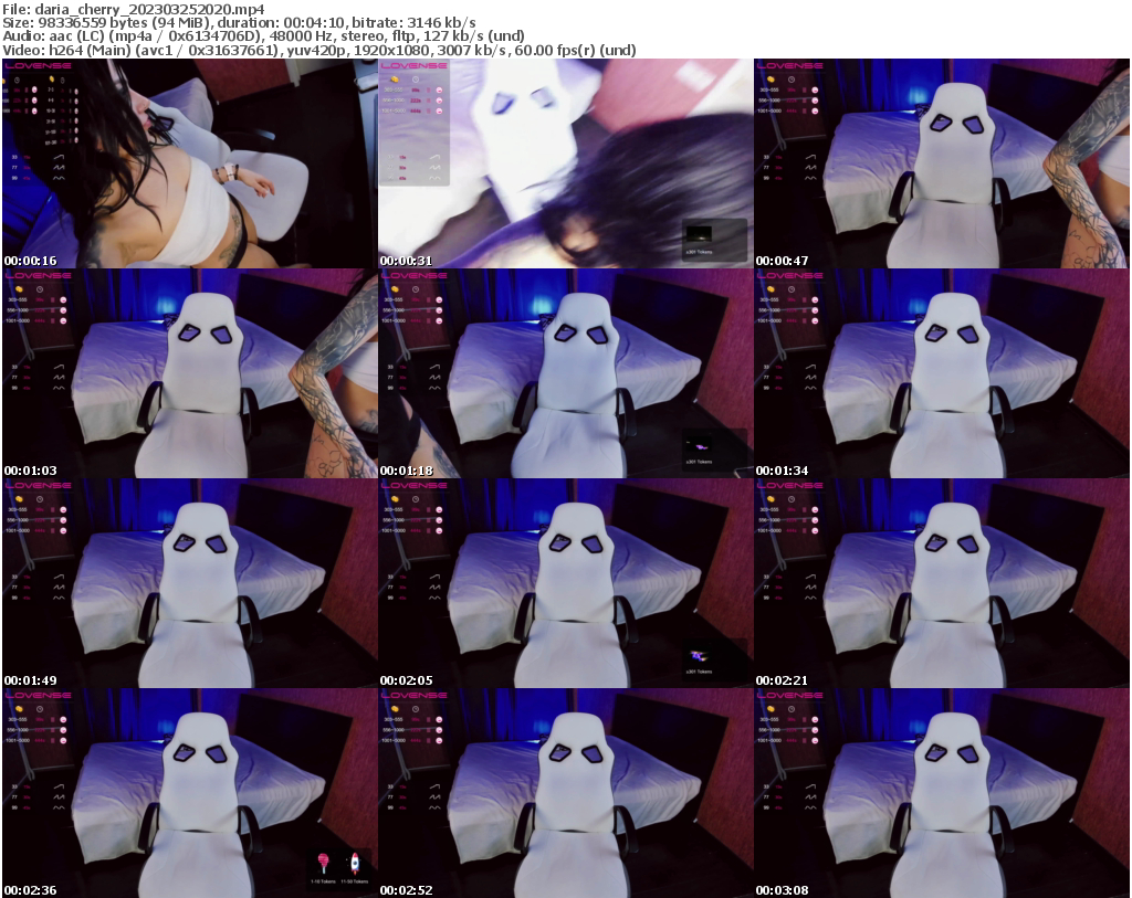 Preview thumb from daria_cherry on 2023-03-25 @ bongacams