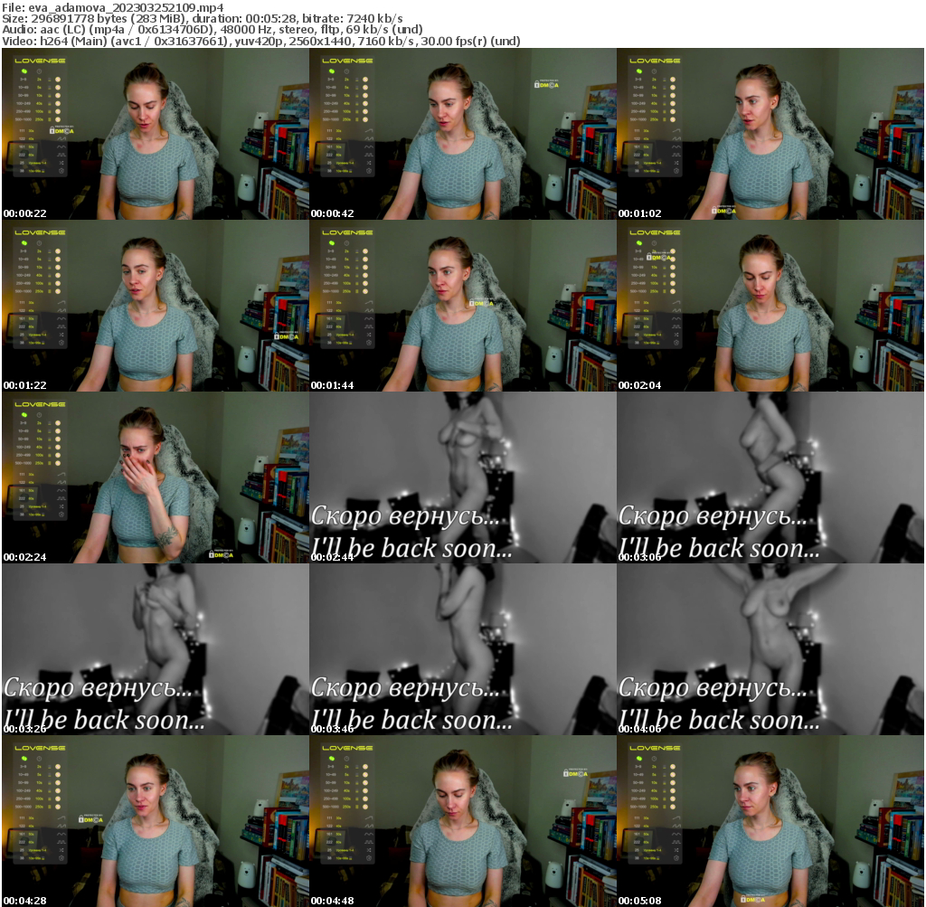 Preview thumb from eva_adamova on 2023-03-25 @ bongacams