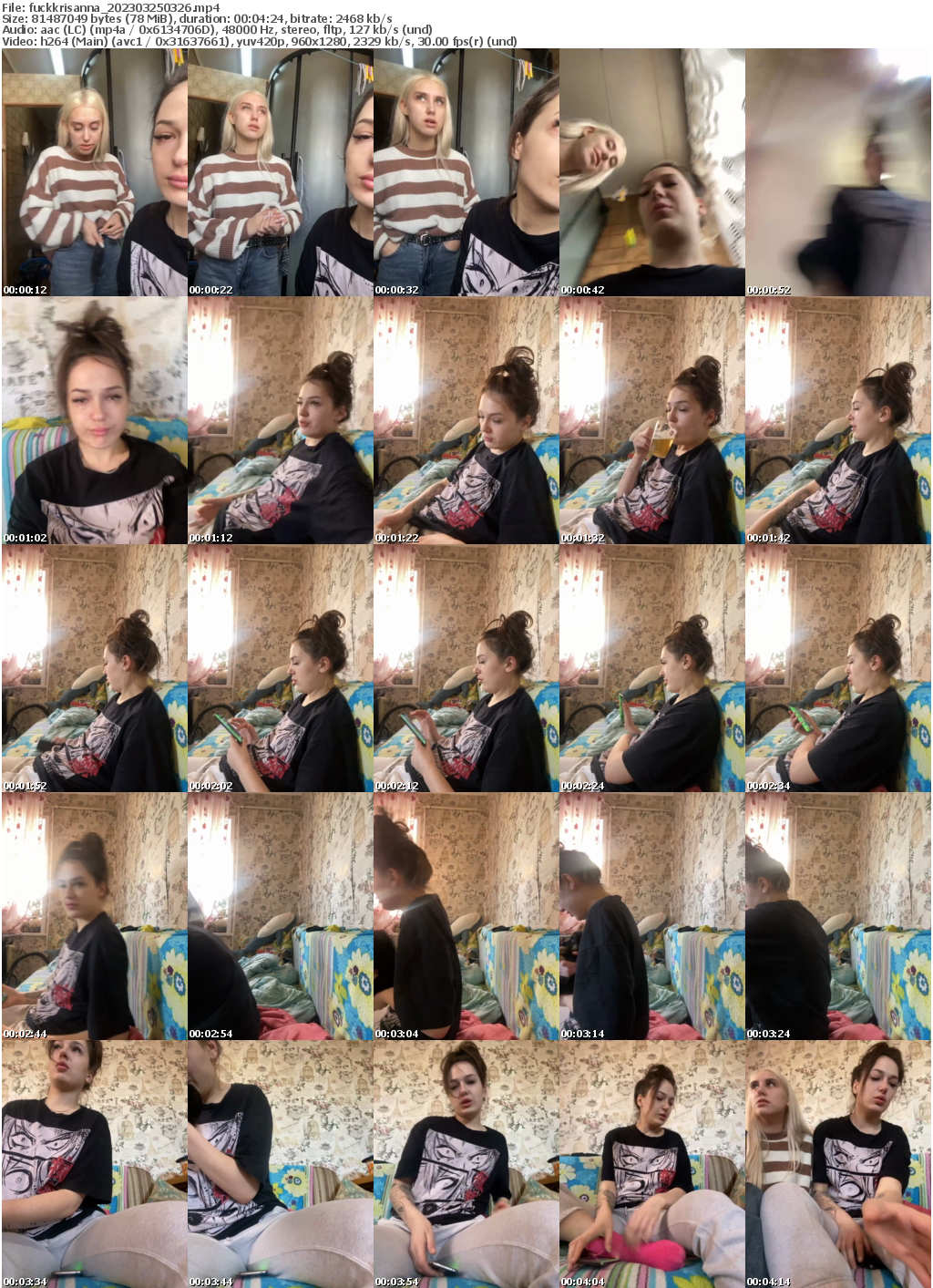 Preview thumb from fuckkrisanna on 2023-03-25 @ bongacams