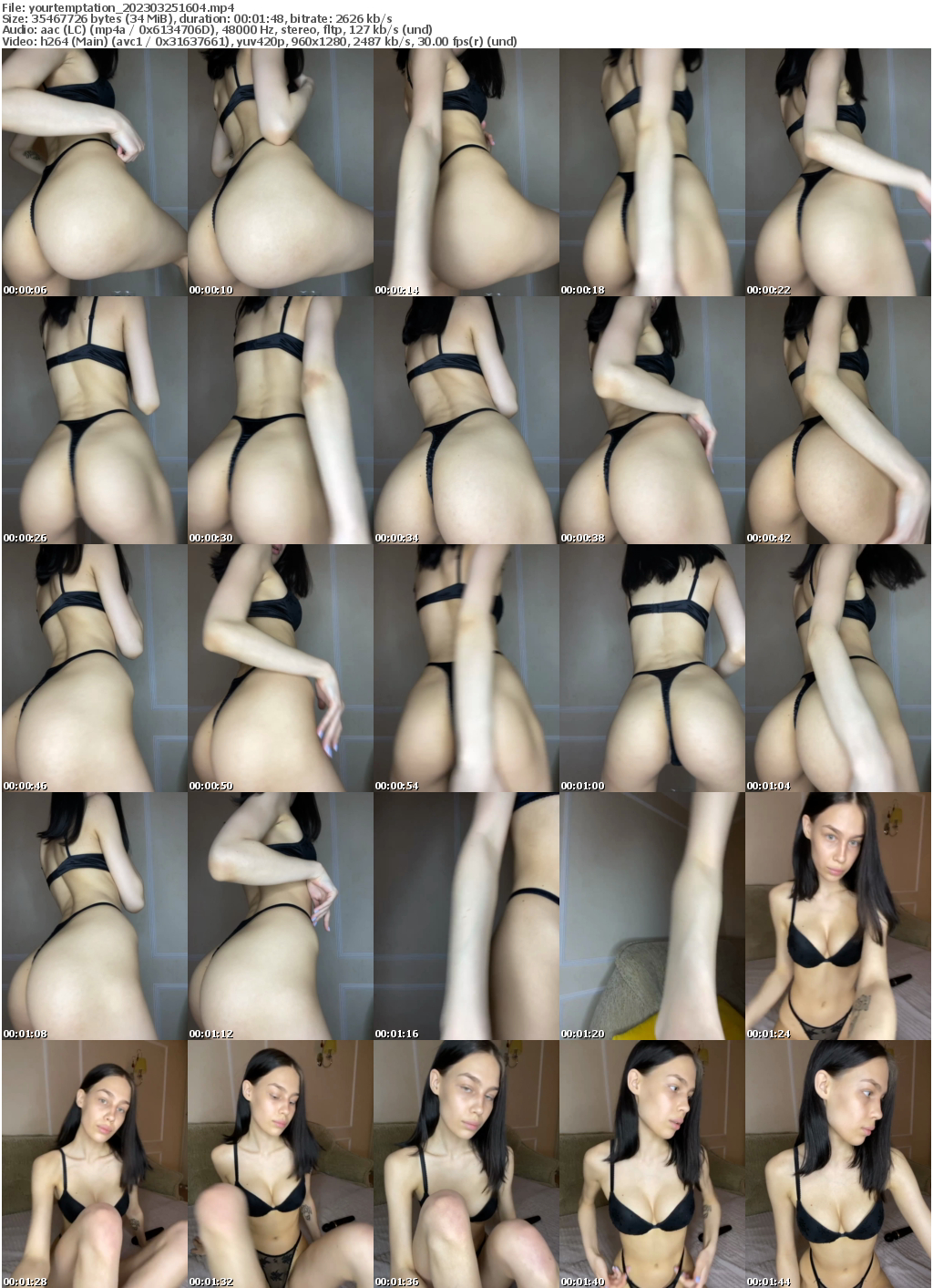 Preview thumb from yourtemptation on 2023-03-25 @ bongacams