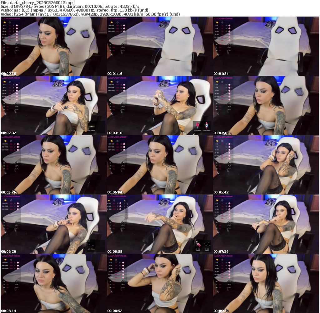 Preview thumb from daria_cherry on 2023-03-26 @ bongacams