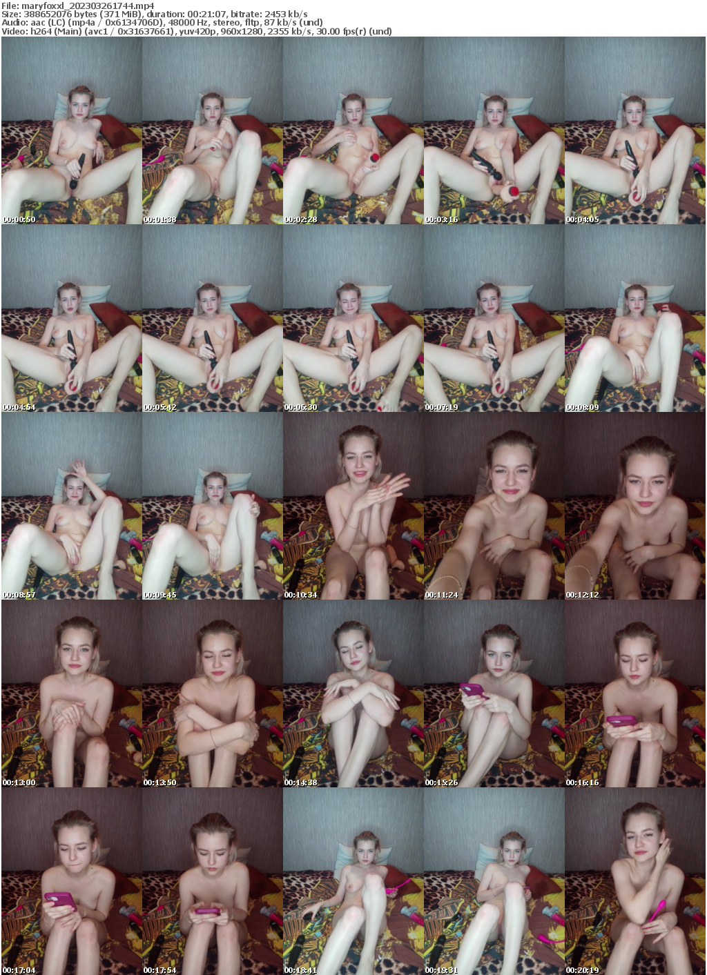 Preview thumb from maryfoxxl on 2023-03-26 @ bongacams