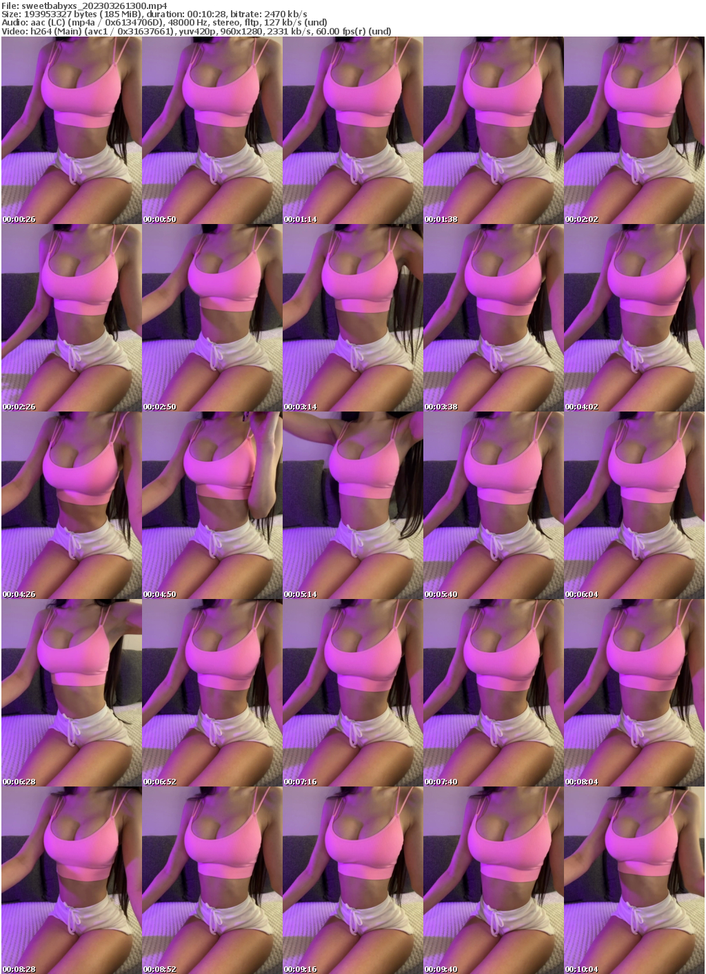 Preview thumb from sweetbabyxs on 2023-03-26 @ bongacams