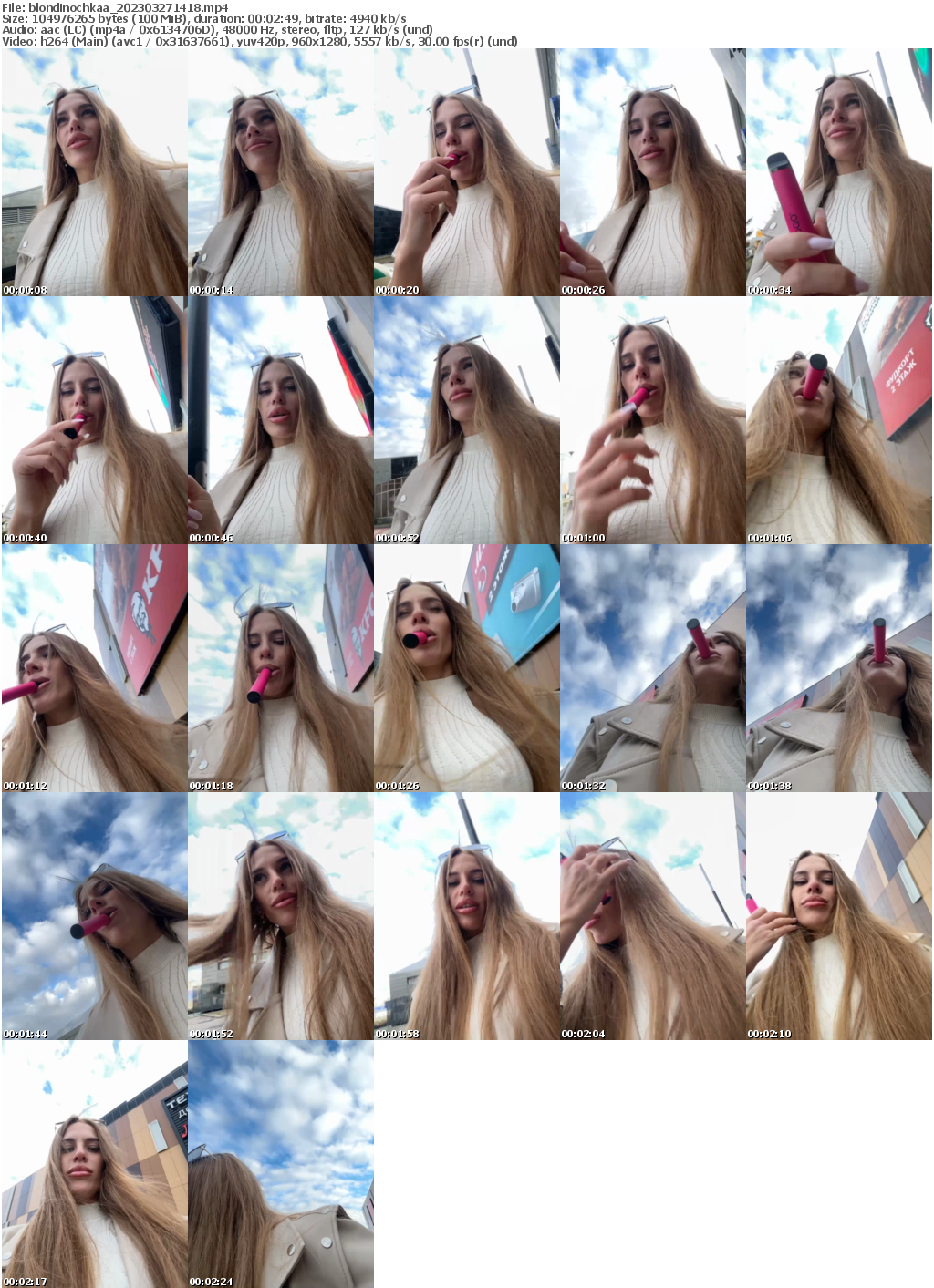 Preview thumb from blondinochkaa on 2023-03-27 @ bongacams